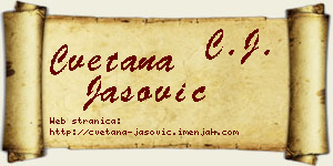 Cvetana Jašović vizit kartica